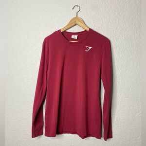 Gymshark Red Long Sleeve Tee